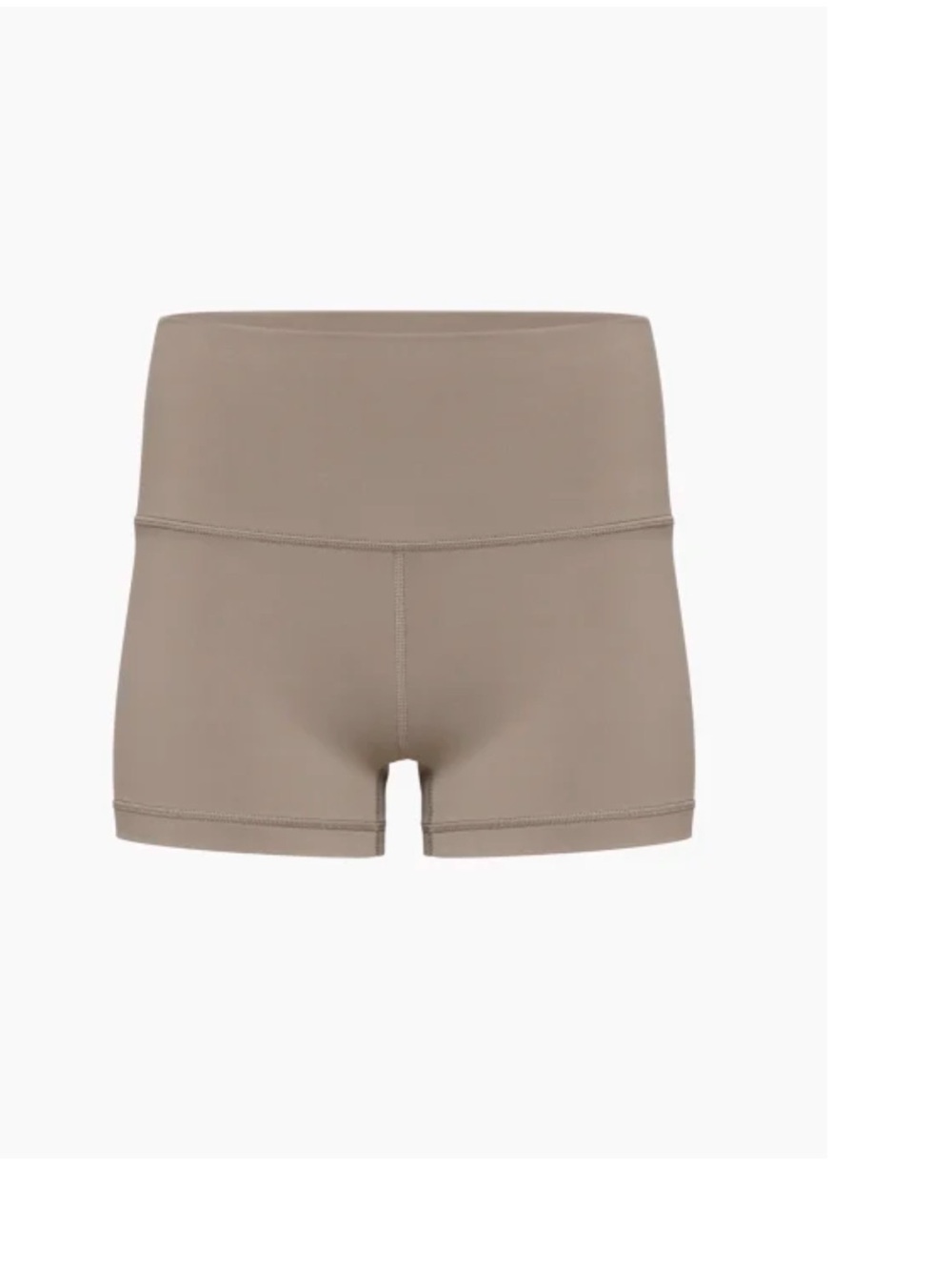 Aritzia High-Rise Bike Shorts in Turner taupe
